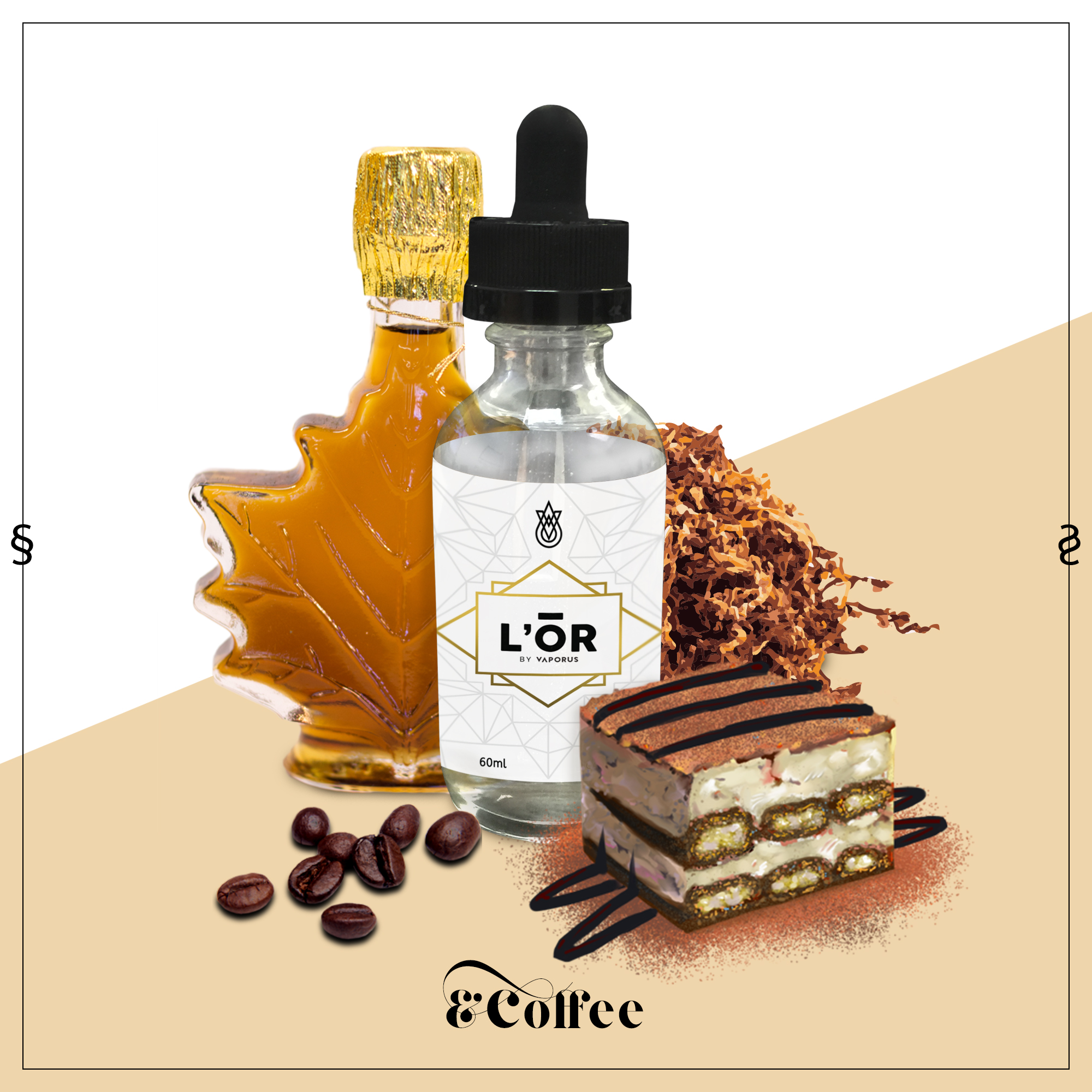 LOR 60ml Full Glass Bottle Coffee The Vapor Poole